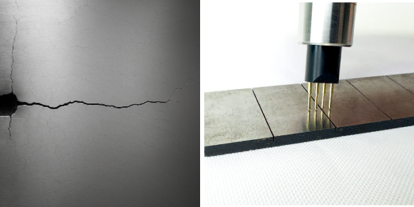 亀裂や測定のイメージ